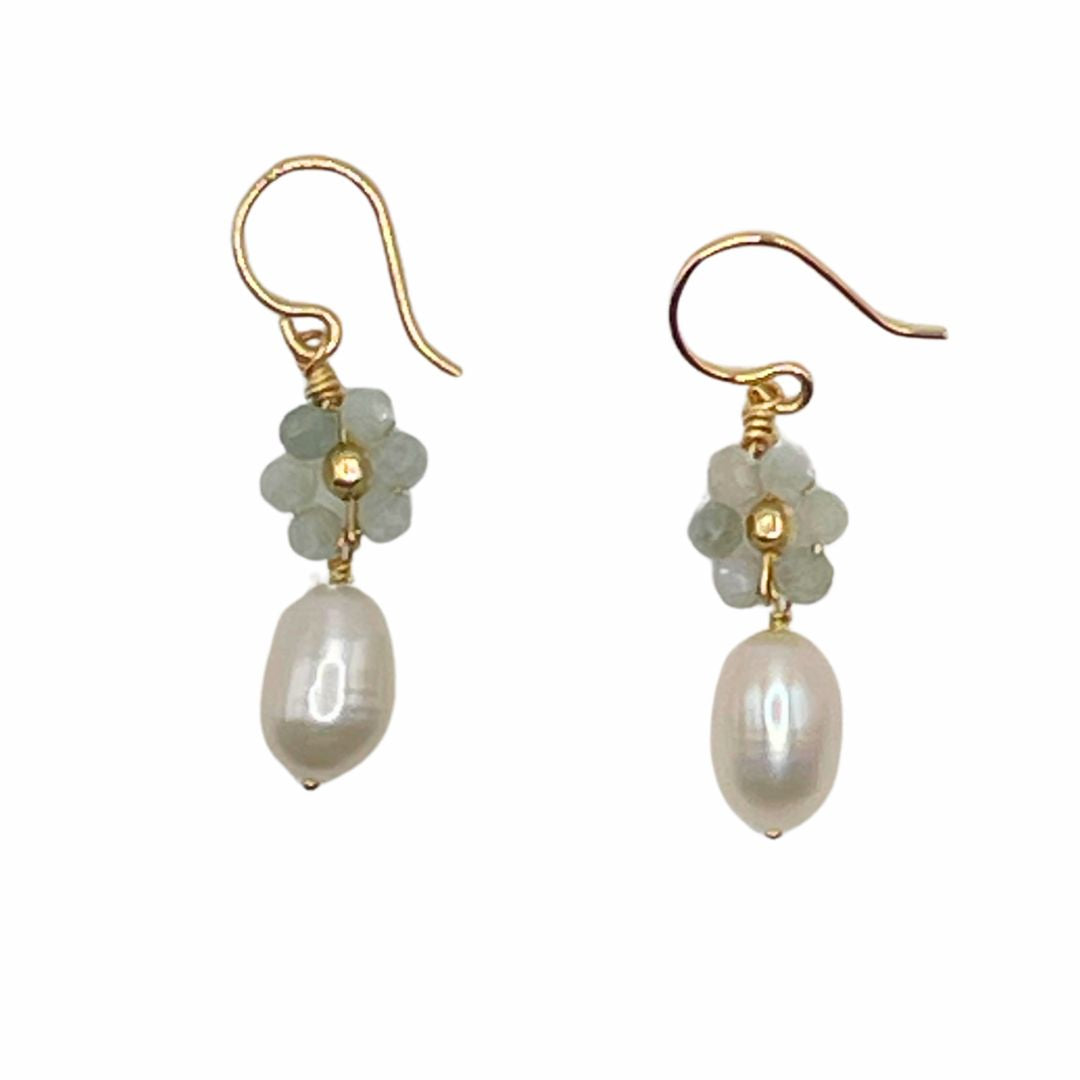 DAISY Jade Drop Earrings