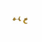 Crescent Moon Studs