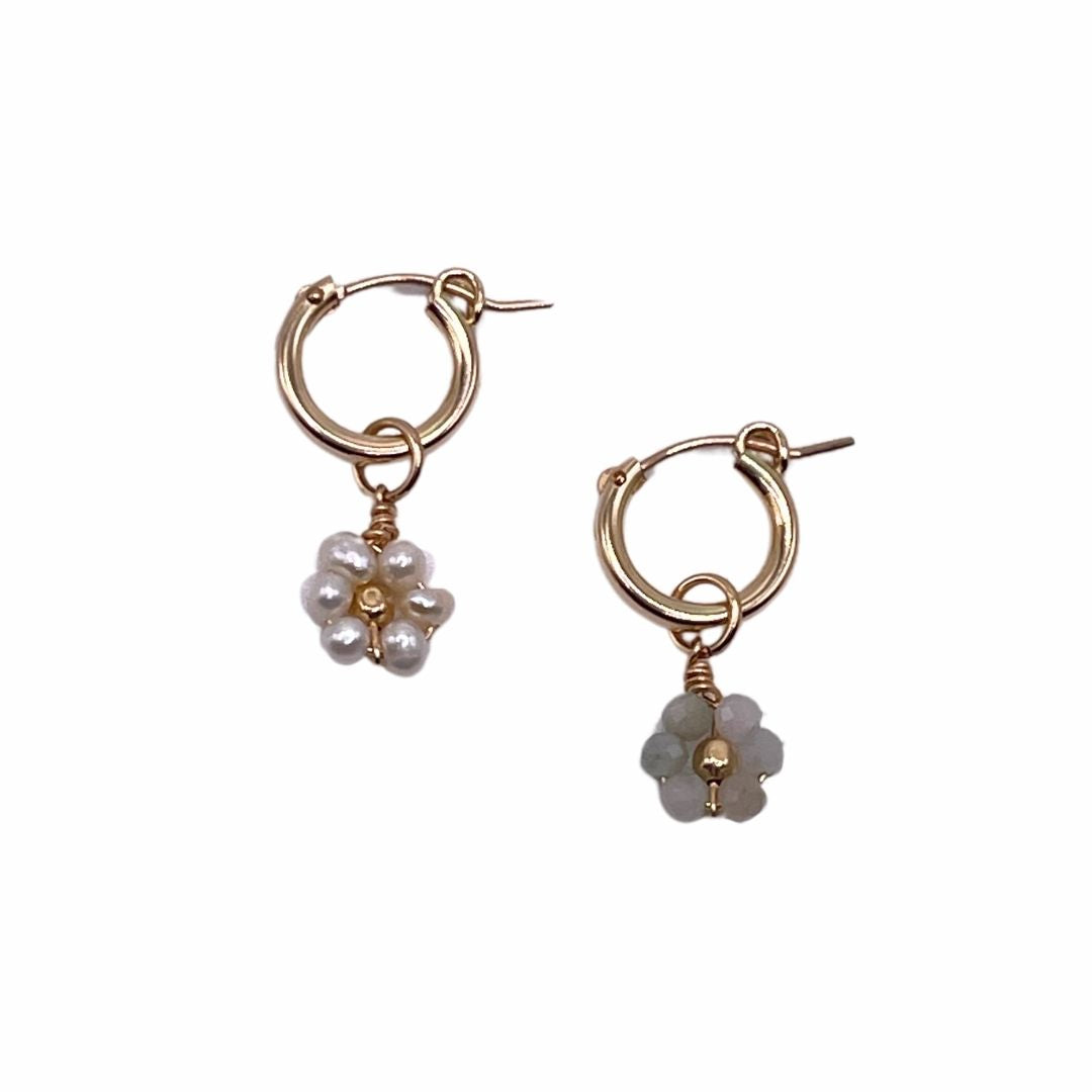 DAISY Jade & Pearl Earrings