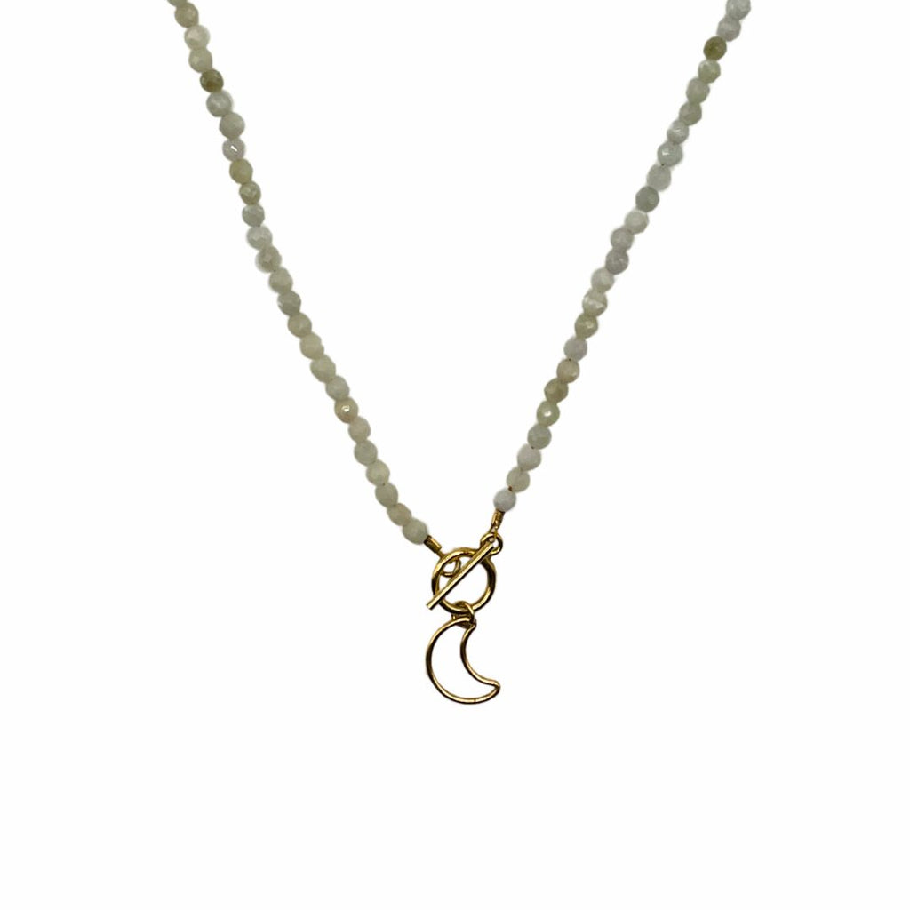 LUNA Crescent Toggle Necklace