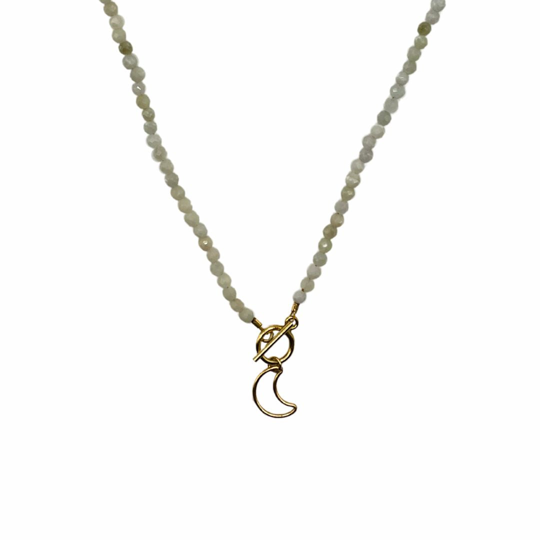 LUNA Crescent Toggle Necklace
