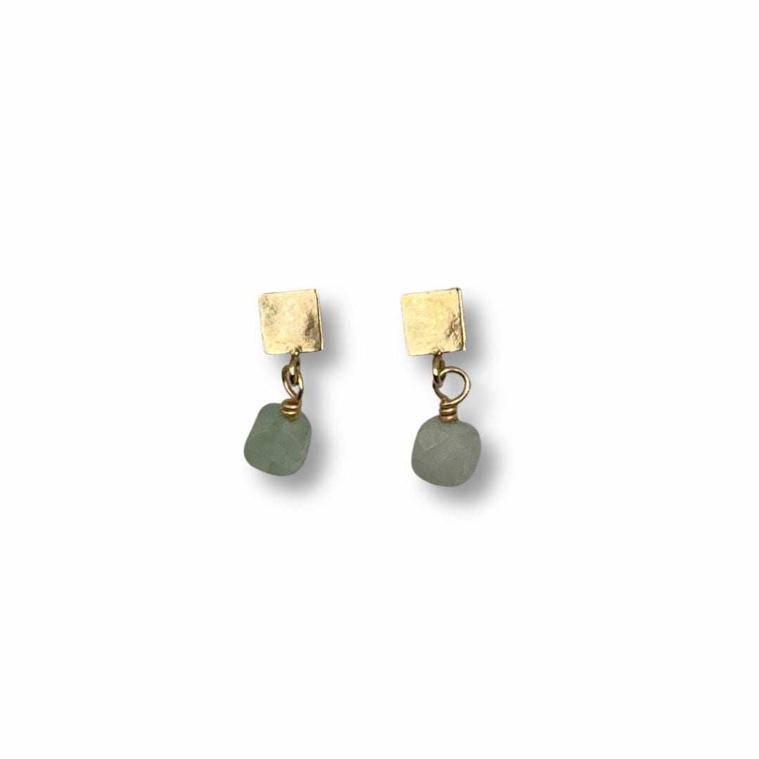 JADE Cube Studs