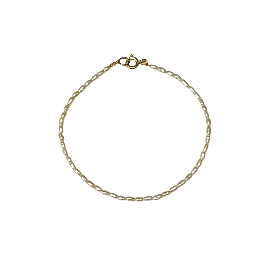 Tiny Pearl Beaded Bracelet