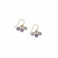 Amethyst Trio Drop Earrings